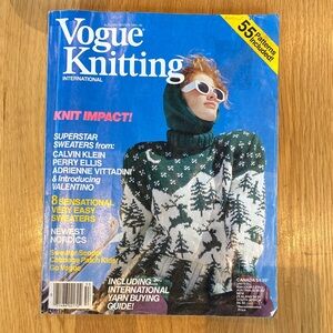 Vintage Vogue Knitting International 1985/86
